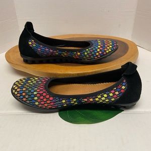 Rainbow Woven Bernie Mev. Flats
